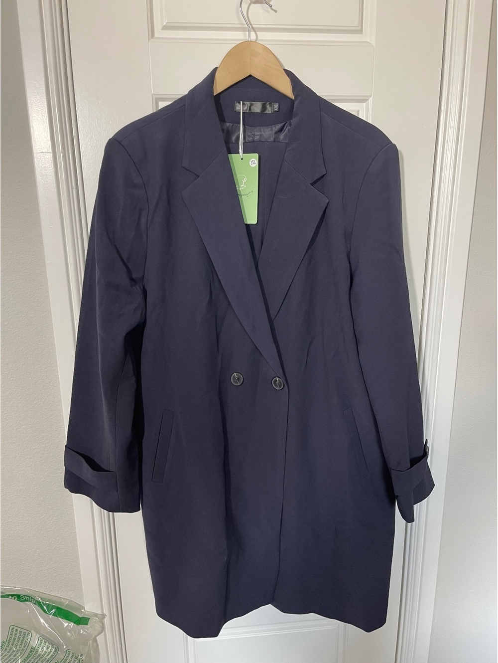 Women’s Pant Suits Size 3XL Dark Navy Blue 2 Pieces W435